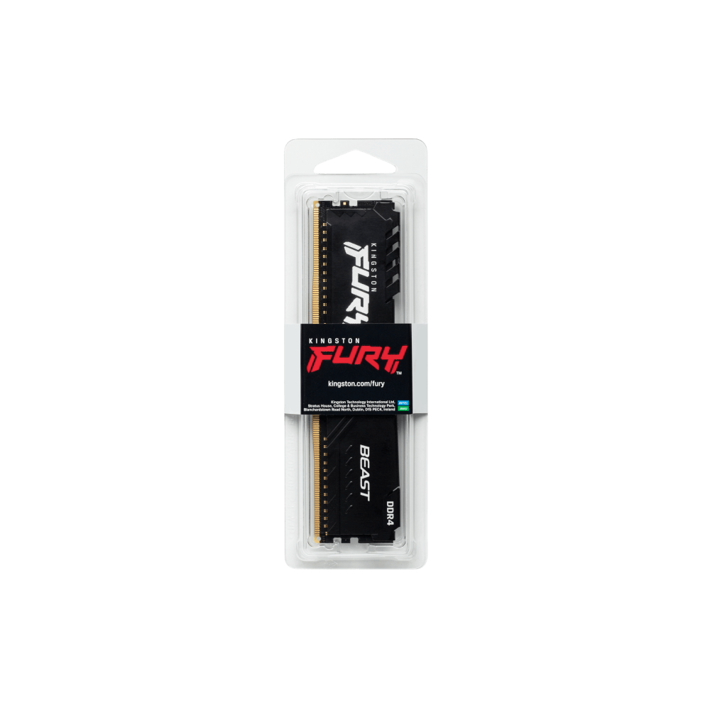 Kingston Fury Beast 8GB DDR4 3600MHz Desktop Memory - Vektra Computers LLC Kingston Fury Beast 8GB DDR4 3600MHz Desktop Memory - Vektra Computers LLC